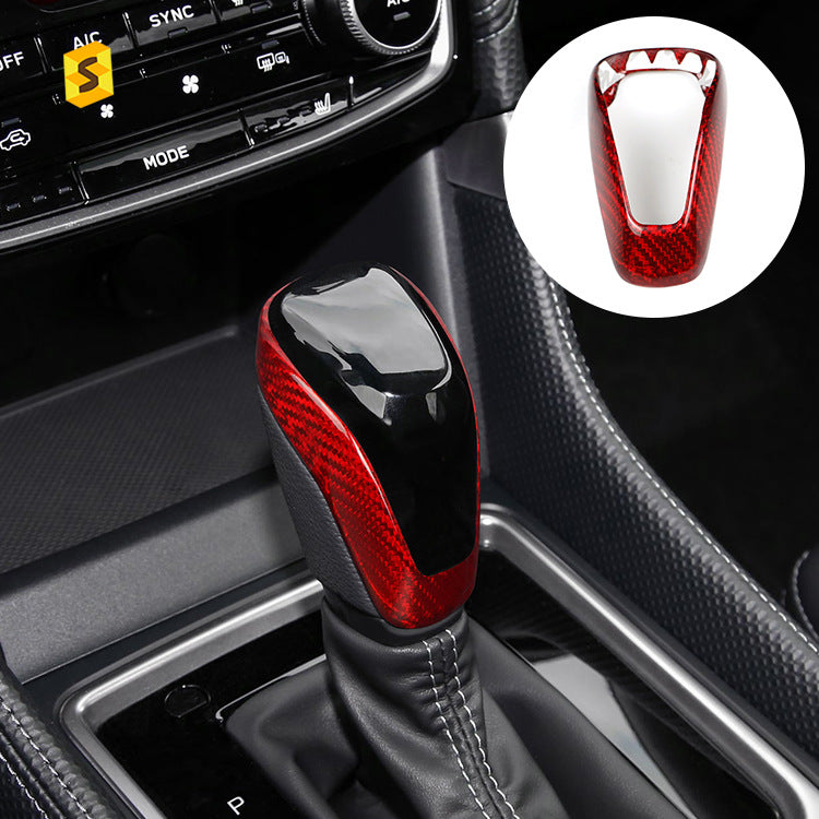 Real Carbon Fiber Gear Shift Knob Cover for Subaru Forester / Outback / XV / Impreza