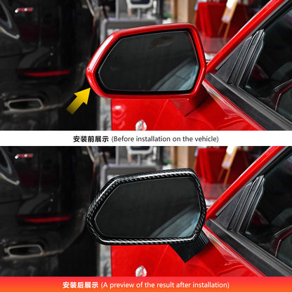 Real Carbon Fiber Side Mirror Front Frame Trim for Chevrolet Camaro (2016 - 2023)