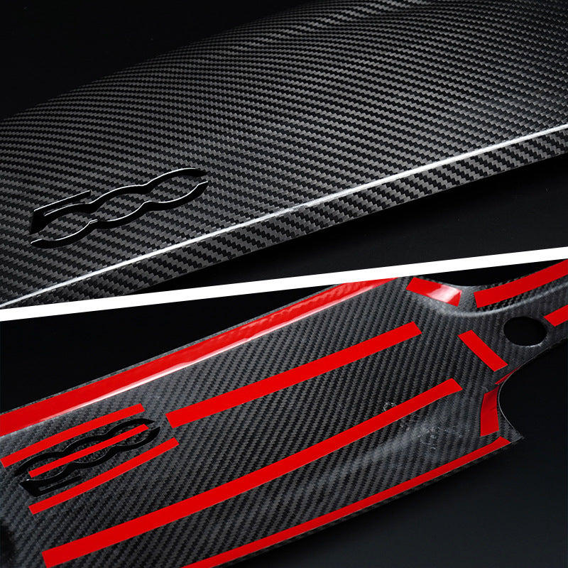 Real Carbon Fiber Passenger Dash Panel Trim for Fiat 500