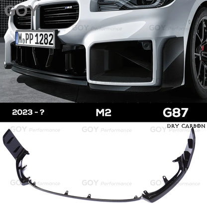 Autoclave 3*3 3K Twill Weav Prepreg Real Dry Carbon Fiber Front Bumper Lip Chin Spoiler for BMW M2 G87 2-Door 2023 - ?