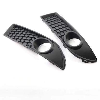 1 Pair Car Front Fog Light Grille Honeycomb Cover for VW Volkswagen Polo GTI 2006-2009 Black Fog Lamp Grill Frame Car Styling