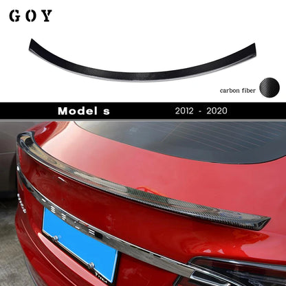 3*3 3K Twill Carbon Fiber Rear Trunk Spoiler AB Style for Tesla Model S 100D 75D 70D 90D P100D P85 P85D