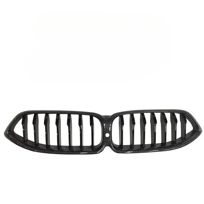 Car Front Grille for BMW 8 Series G14 G15 G16 2020+ Mesh Grill Racing Grills Carbon Look ABS Dual Line Styling Car Accessories