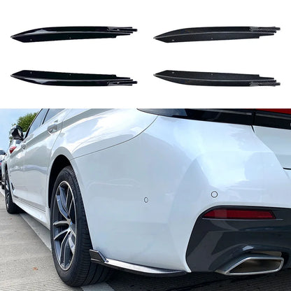 Rear Bumper Canard  Side Splitters Diffuser Side Spoiler Cover for BMW 5 Series G30 M-Tech 525i 530i 540i 2017+ Car Accessories