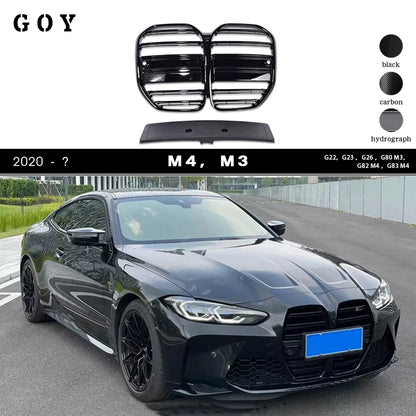 Black Front Bumper Grille for BMW 4 Series M4 2020 - 2025 2 Door G22 G82 Coupe G23 G83 Convertible i4 4 Door G26 Gran Coupe