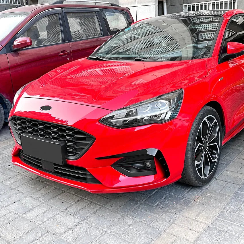 2 Pcs Car Canards Front Bumper for Focus ST Line 2019-2022 Side Air Vent Cover Trim Fog Lamp Grille Car Stickers  Accessories