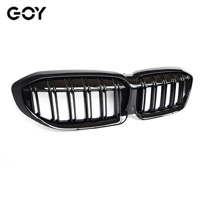 Gloss Black Front Bumper Grill Kidney Radiator Grille for BMW 2019 - 2021 G20 3-series Sedan, G21 Estate (Not Fit for G80 M3)