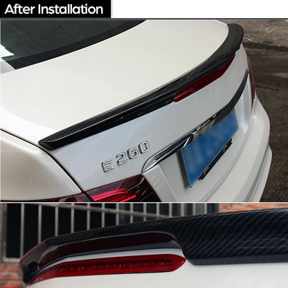 Real Carbon Fiber Trunk Spoiler for Mercedes E Class A207 C207 W207 2-Door Coupe 2010 - 2016 E200 E220 E250 E300 E350 E400 E500