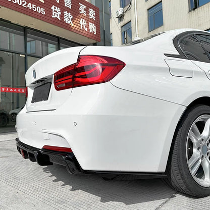 Car Rear Lip Splitter Diffuser Tail Lip for BMW 3 Series F30 MT 2013-2019 MP with Lights Rear Corner Spoiler Body Kits Styling