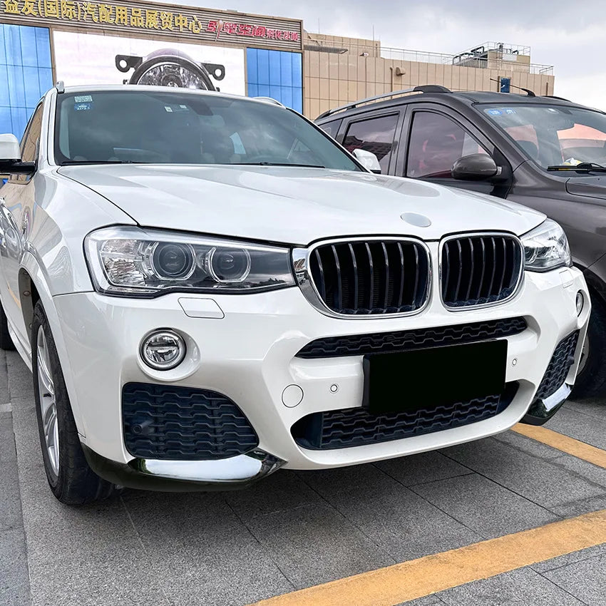 Front Bumper Cover Air Vent Canards Splitter Fog Lamp Flap Body Kit for BMW X3 X4 F25 F26 M Sport 2014-2017 Car Stickers Styling