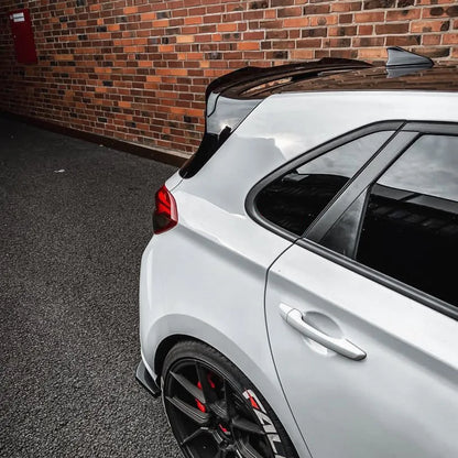 Glossy Black Rear Roof Trunk Wing Spoiler Kit for Hyundai I30N MK3 2017+ Tail Wing Splitter Car Styling Exterior Modification