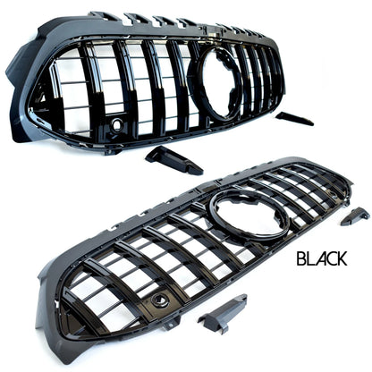 ABS Black Silver Replacement Front Bumper Radiator GT Grille Fit For Mercedes A Class W177 2019+