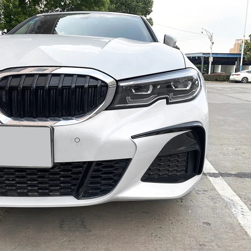 Car Canards Front Bumper for BMW 3 Series G20 M Sport 320i 325i 2019-2022 Spoiler Side Canard Decoration Splitter Cover Trim