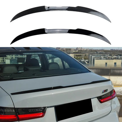 Rear Roof Bumper Lip Trunk Wing for BMW 3 Series G20 320i 325i 330i 2019+ M3 Style Carbon Fiber Rear Slim Spoiler Kit Tail Wing