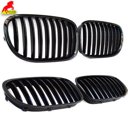 Car Grilles Front Bumper Kidney Grill Mesh for BMW 7 Series F01 F02 F03 F04 730Li 740Li 750Li 760Li 2009 - 2015 Black Grille