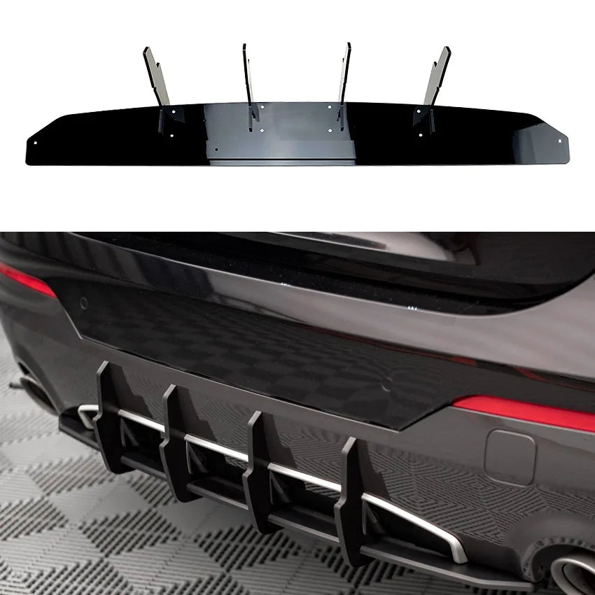 Glossy Black Car Styling Rear Bumper Lip Diffuser Spoiler Splitter for BMW 4 Series 2-Door Coupe G22 2020+ Exterior Accessories