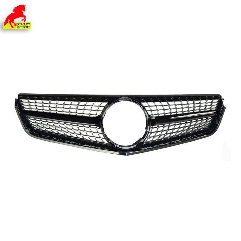 W207 Diamond Front Bumper Grille for Mercedes Benz E Class 2-Door Coupe C207 A207 2010-2013 E250 E300 E350 Grill Without Emblem