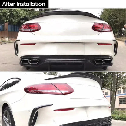 Carbon Fiber Rear Trunk Spoiler for Mercedes 2016 - 2023C Class C205 W205 2-Door Coupe C180 C200 C220 C300 C250 C43 C63 AMG