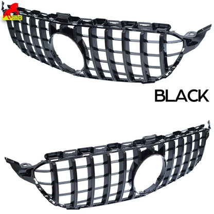 W205 Front Bumper GT Grill for Mercedes Benz C Class S205 A205 C205 2015 - 2017 C200 C250 C300 C350 C400 C450 C43 AMG Grille