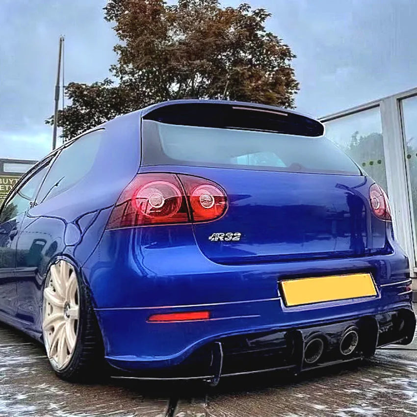 Gloss Black Rear Trunk Boot Lip Spoiler Wing For Volkswagen VW Golf MK5 R32 Plastic Tail Wing Splitter Diffuser Car Accessories