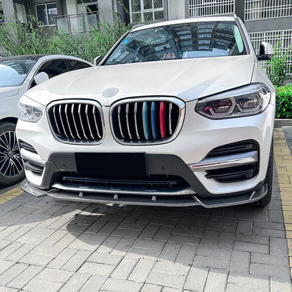 Front Bumper Lip Side Splitter Spoiler Body Kit Deflector Guards for BMW X3 G01 Pre-LCL Deluxe Edition 2018-2021 Car Accessories