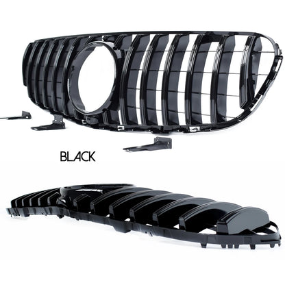 Black Silver Replacement Front Bumper GTR Grille Fit For Mercedes GLC Class X253 SUV C253 Coupe 2015 - 2019