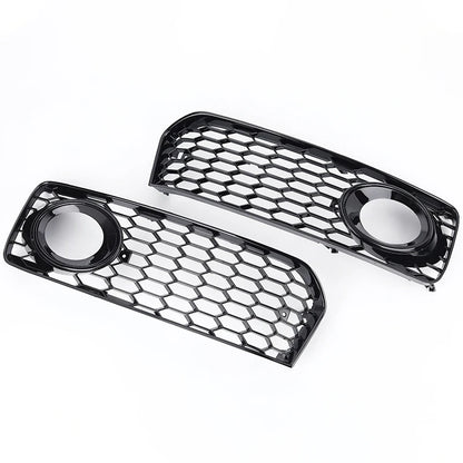 Car Front Fog Light Lamp Cover Honeycomb Grill Bumper Grille Frame for Audi S5 A5 S-Lines 2-door Coupe 2008-2011 Car Accessories