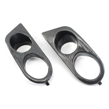 2 Pcs Fog Light Grille Front Bumper Fog Light Cover for BMW 3 Series E46 M3 Style 2001-2006 Fog Lamp Grill Frame Car Styling