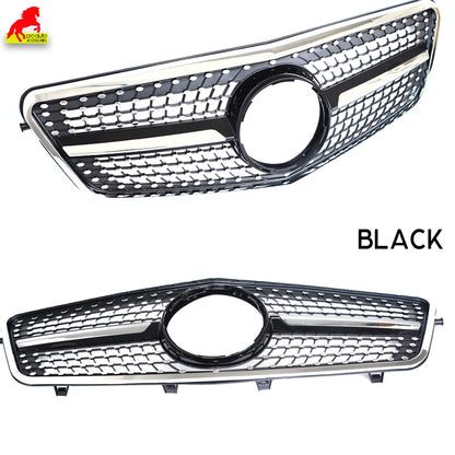 Diamond Grill Front Bumper Grille for Mercedes E Class Sedan W212 Tourer S212 2010 - 2013 E200 E300 E250 Not for E63 Car Grills