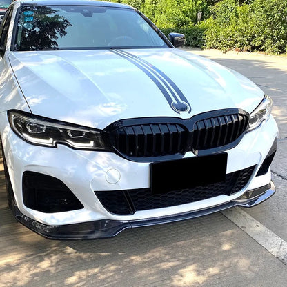 G20 Front Bumper Lip Spoiler Splitter Body Kit Guards For BMW Series 3 G20 M Pack 2019-2022 320i 330i MP Style Car Accessories