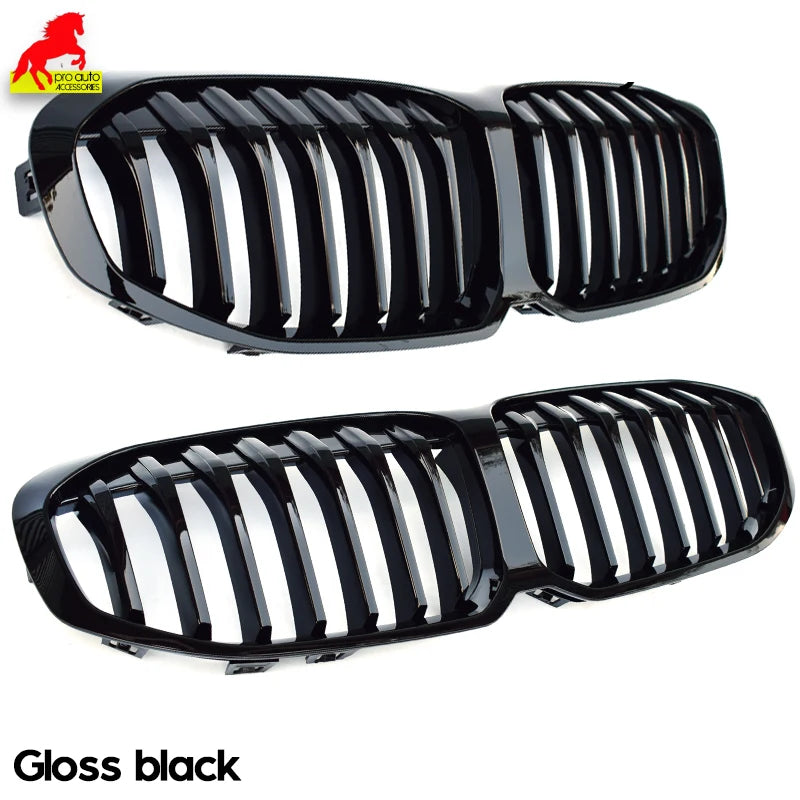 Car Front Kidney Grill Grille for BMW 1 Series 2019-2024 5-Door Hatchback F40 116i 118i 120i 128ti 116d 118d Gloss Black Grilles