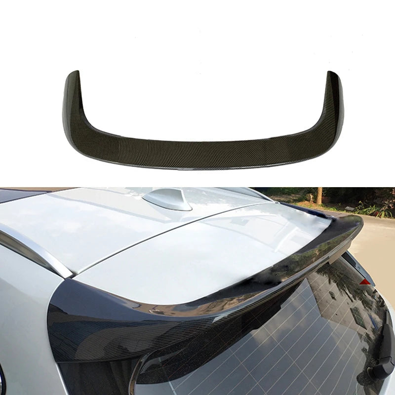 MP Style Gloss Black Carbon Fiber Printing Rear Roof Spoiler Car Wing for BMW X1 F48 2016 - 2022 sDrive 1.8i 1.8d 2.0i 2.0d 2.5i