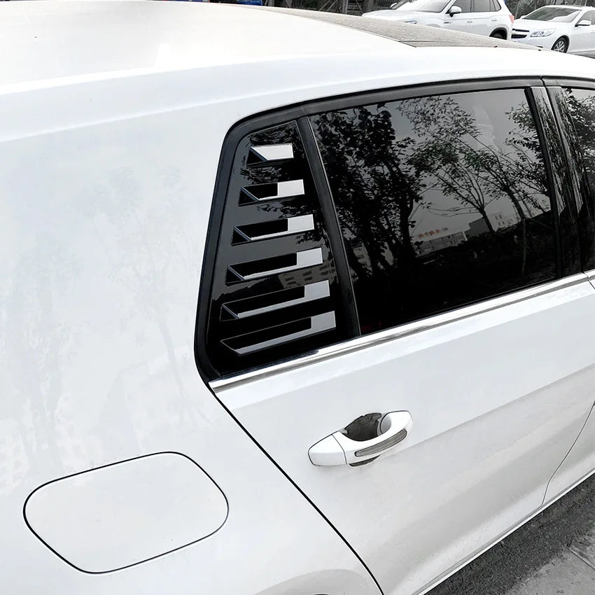 Rear Window Quarter Side Shutter Louvers Sticker For Volkswagen VW Golf MK7 7.5 2013-2019 Trim Cove Air Vent Car Accessories