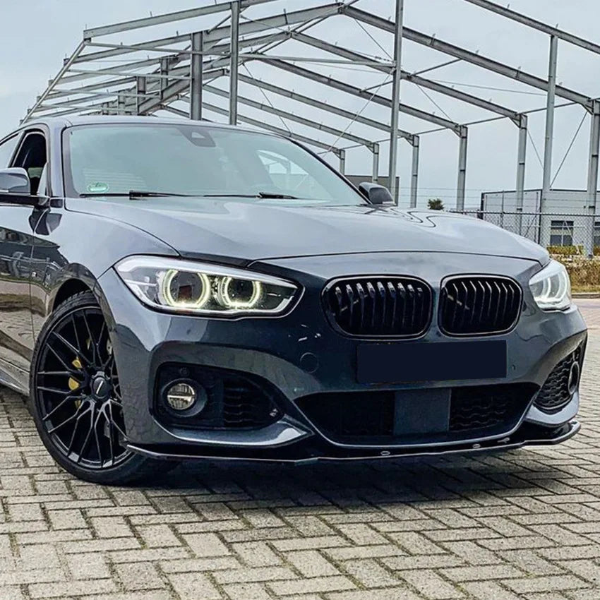 Front Bumper Lip Carbon Fiber for BMW 1 Series  F20 F21 M-Pack 118i 120i 2015-2019 Splitter Trim Spoiler Lip Car Accessories