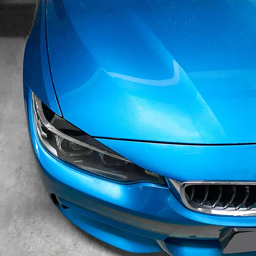 Car Headlight Eyelids Eyebrows for BMW 4 Series F32 F33 F36 2014-2020 Carbon Fiber Lids  Body Kit ABS Plastic Auto Accessories