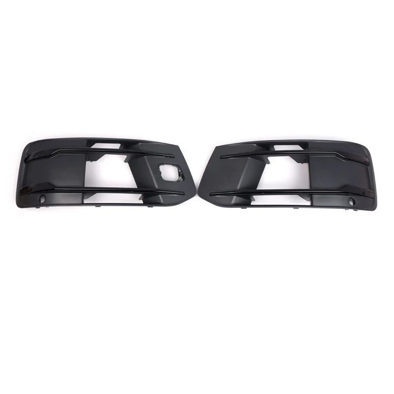 2 Pcs Fog Light Frame Cover Trim Front Bumper Lamp Grille Cellular Grid for Audi Q7 2016-2019 Ordinary Style Car Accessories