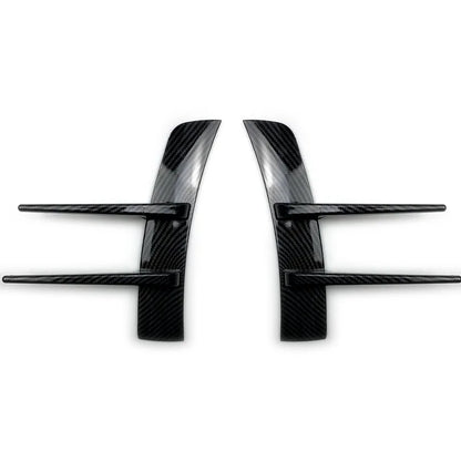 2Pcs Front Bumper Spoiler Flank Wind Knife Lip Air Vent Trim For Mercedes Benz A Class A180 A200 A220  W177 Car Canards Splitter