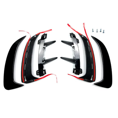 2 PCS W177 Front Bumpers Air Vent Lip Cover for Mercedes Benz A-Class A180 A200 A220 AMG Hatchback Car Trim Spoiler Canards Fin