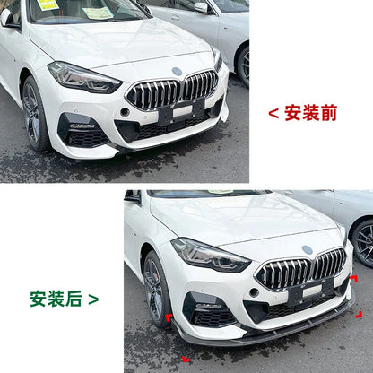 Front Bumper Lip Side Splitter Spoiler Body Kit Deflector Guards for BMW 2 Series F44 M Sport 218i 220i 2020+ Car Accessories