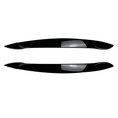 Car Styling Pair Headlights Eyelids Eyebrow ABS Trim Stickers Cover for BMW X5 E70 2008-2013 Glossy Black Decoration Accessories