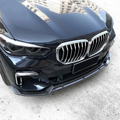 Front Bumper Lip Spoiler Diffuser Guard Body Kit Cover For BMW X5 G05 M Sport 2019-2022 Black Lower Splitter Blade Accessories