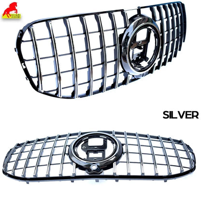 X167 GT Grilles Front Bumper Grill Mesh Grille for Mercedes GLS Class X167 2020 - 2025 GLS400 GLS450 GLS580 Panamericana Grills