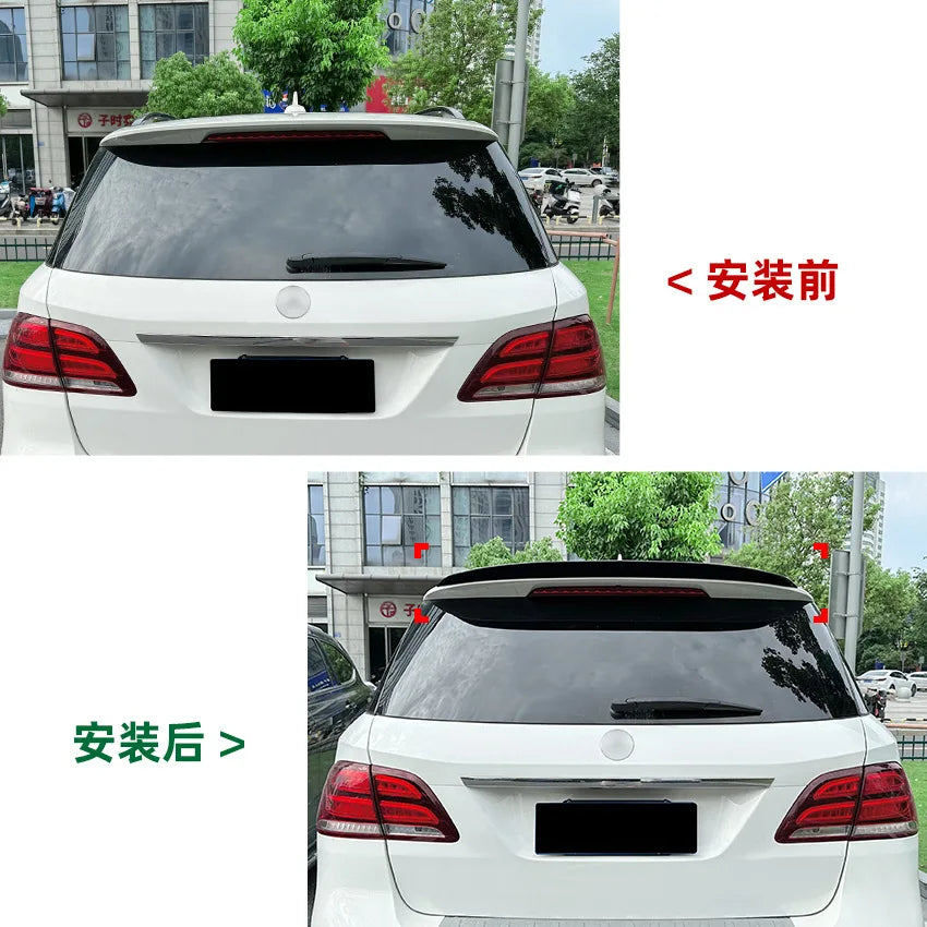 Rear Trunk Boot Lip Spoiler Wing for Mercedes Benz ML Class GLE Class W166 2012-2018 AMG Carbon Top Wing Trim Car Accessories