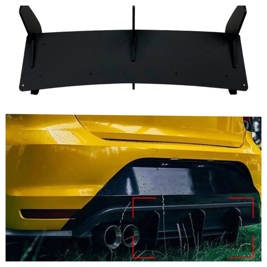 Glossy Black Rear Bumper Splitter Spoiler Rear Canard Air Vent Trim for VW POLO MK5 GTI 2011-2018 Diffuser Car Accessories