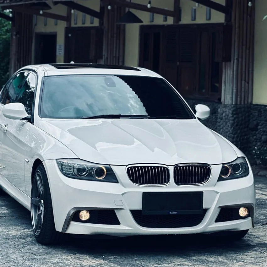 Front Bumper Canards Side Air Vent Cover Trim Stickers Splitter for BMW 3 Series E90 E91 LCI 2009-2012 M Sport Car Accessories