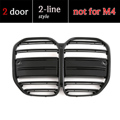 Black Front Bumper Grille for BMW 4 Series M4 2020 - 2025 2 Door G22 G82 Coupe G23 G83 Convertible i4 4 Door G26 Gran Coupe