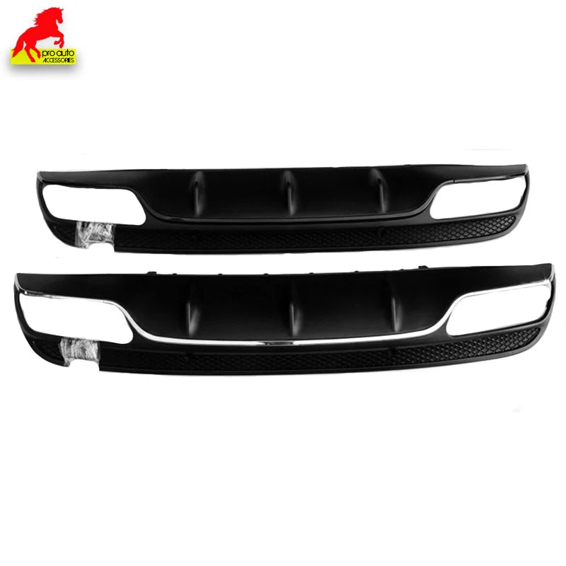 W205 Rear Bumper Diffuser Lip Exhaust for Mercedes Benz C-Class 4-Door Sport C200 C250 C300 C350 C400 C43 Pre-Facelift 2015-2018