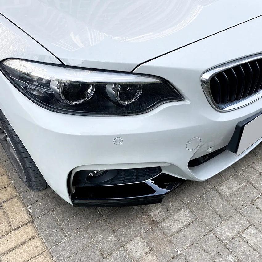 2 PCS Front Bumper Canard Splitter Diffuser Side Spoiler Cover for BMW 2 Series F22 F23 M Sport 2015-2019 MP Car Accessories