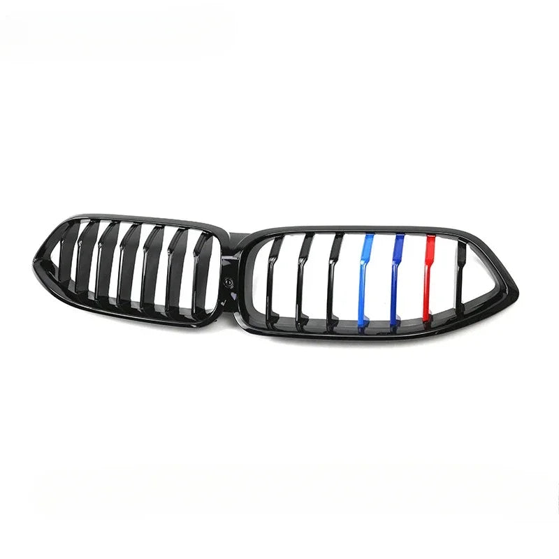 Car Front Grille for BMW 8 Series G14 G15 G16 2020+ Mesh Grill Racing Grills Carbon Look ABS Dual Line Styling Car Accessories