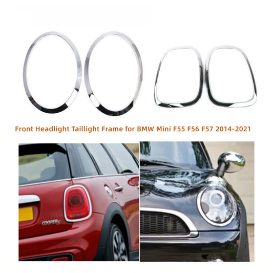 Car Headlight Tailight Decoration Frame Rear Light Stickers Styling for BMW MINI F55 F56 F57 2014-2021 Cover Trim Accessories